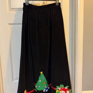 Vintage  Black velvet maxi Holiday Skirt
Eagle’s Eye